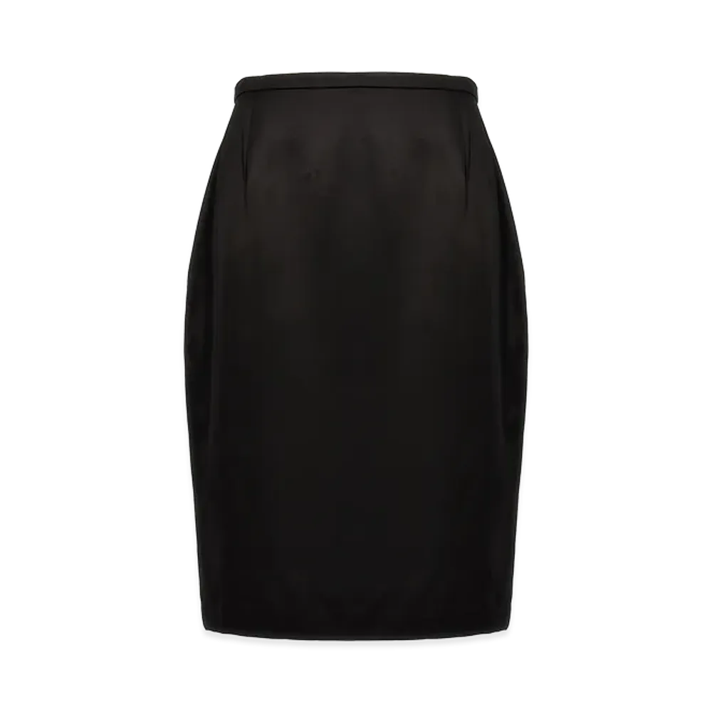 Saint Laurent Women's Satin Skirt "Black"