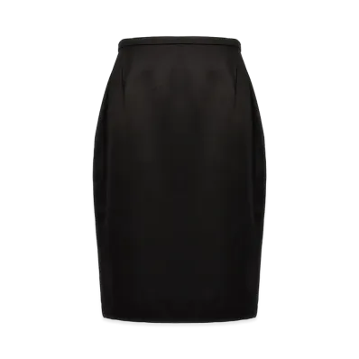 Saint Laurent Women's Satin Skirt "Black"