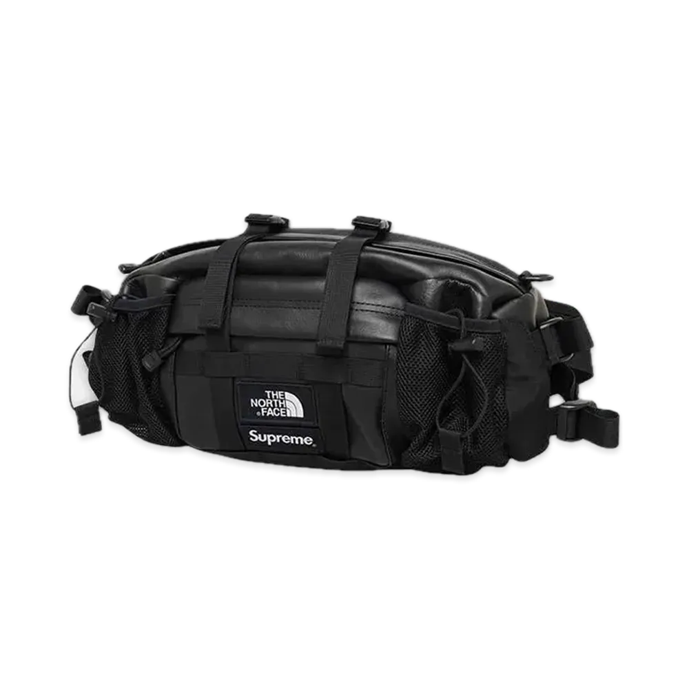 Supreme x The North Face Leather Mountain Waist Bag "Black"