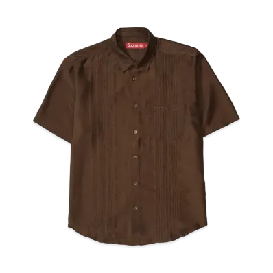 Supreme Pintuck S/S Shirt "Brown"