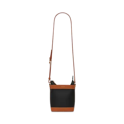 Saint Laurent APHILE Bucket Crossbody Pouch In Smooht Leather "Black/Date"