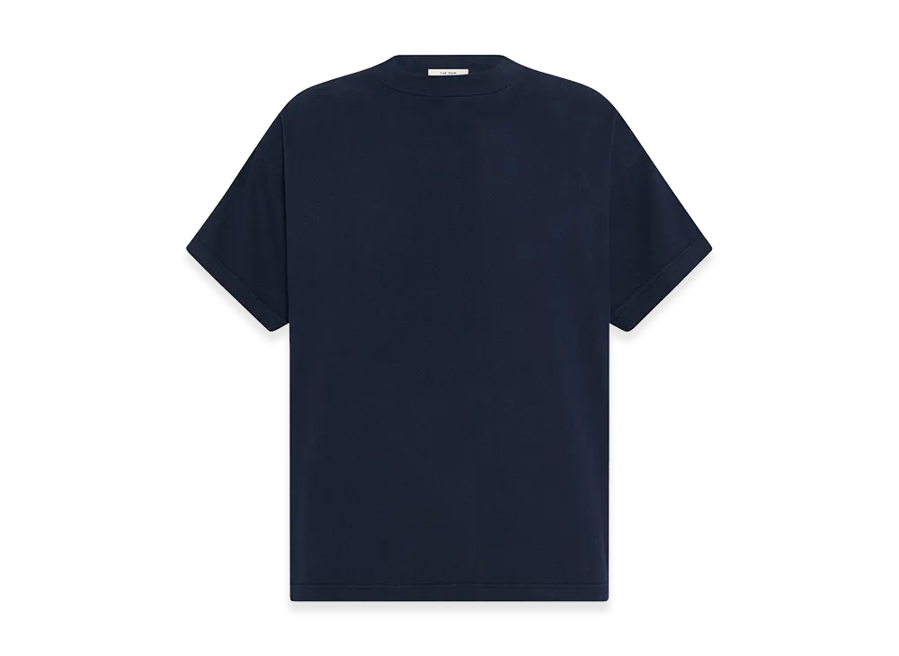 The Row Sato Cotton Top "Dark Blue"