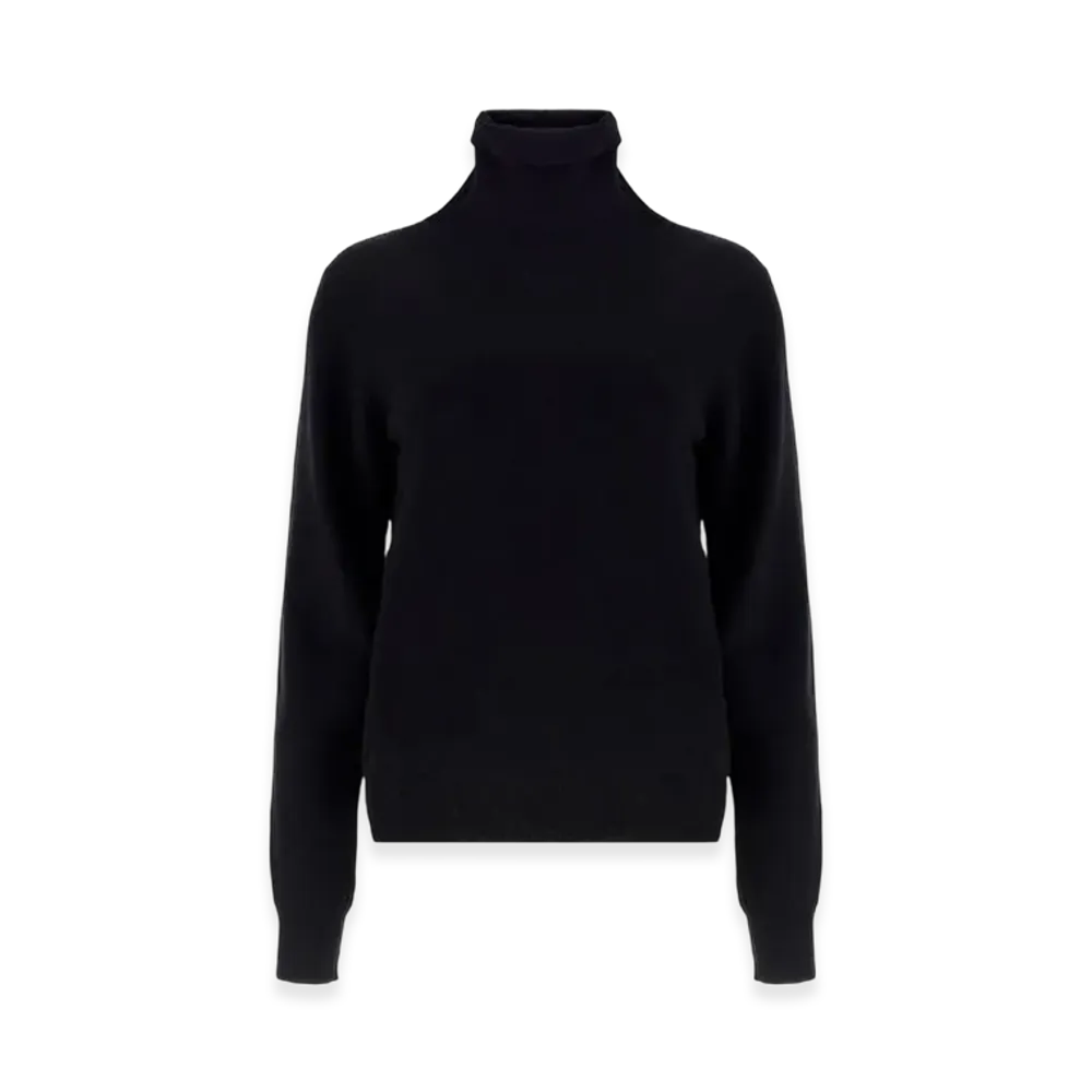 Maison Margiela Women's High-Neck Wool Sweater "Black"