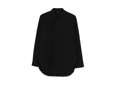 Yohji Yamamoto Y's BROAD LEFT DOUBLE FLAP BLOUSE "Black"