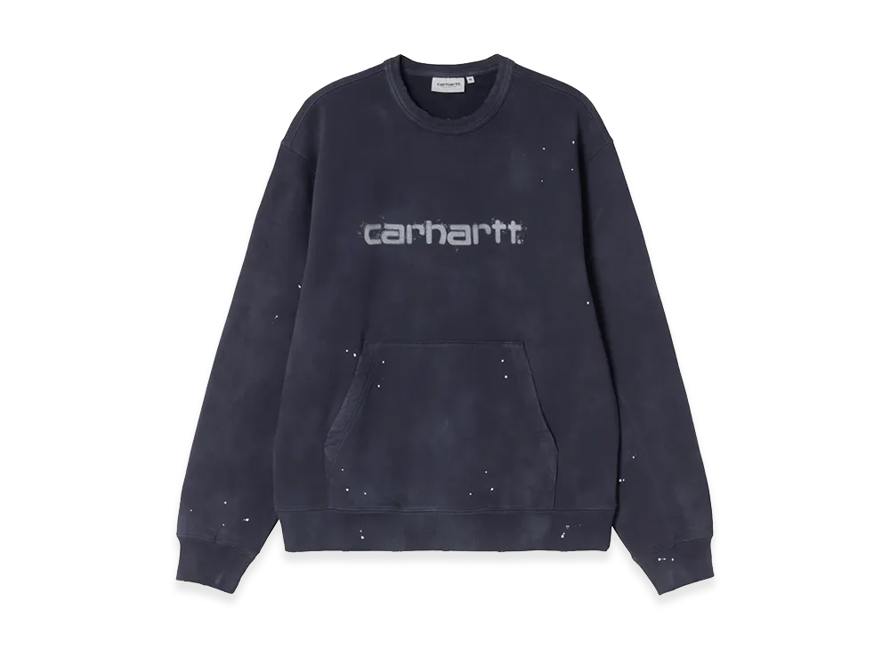 Carhartt WIP Painter Sweat "Dark Navy/Destroy Wash/Splatter"