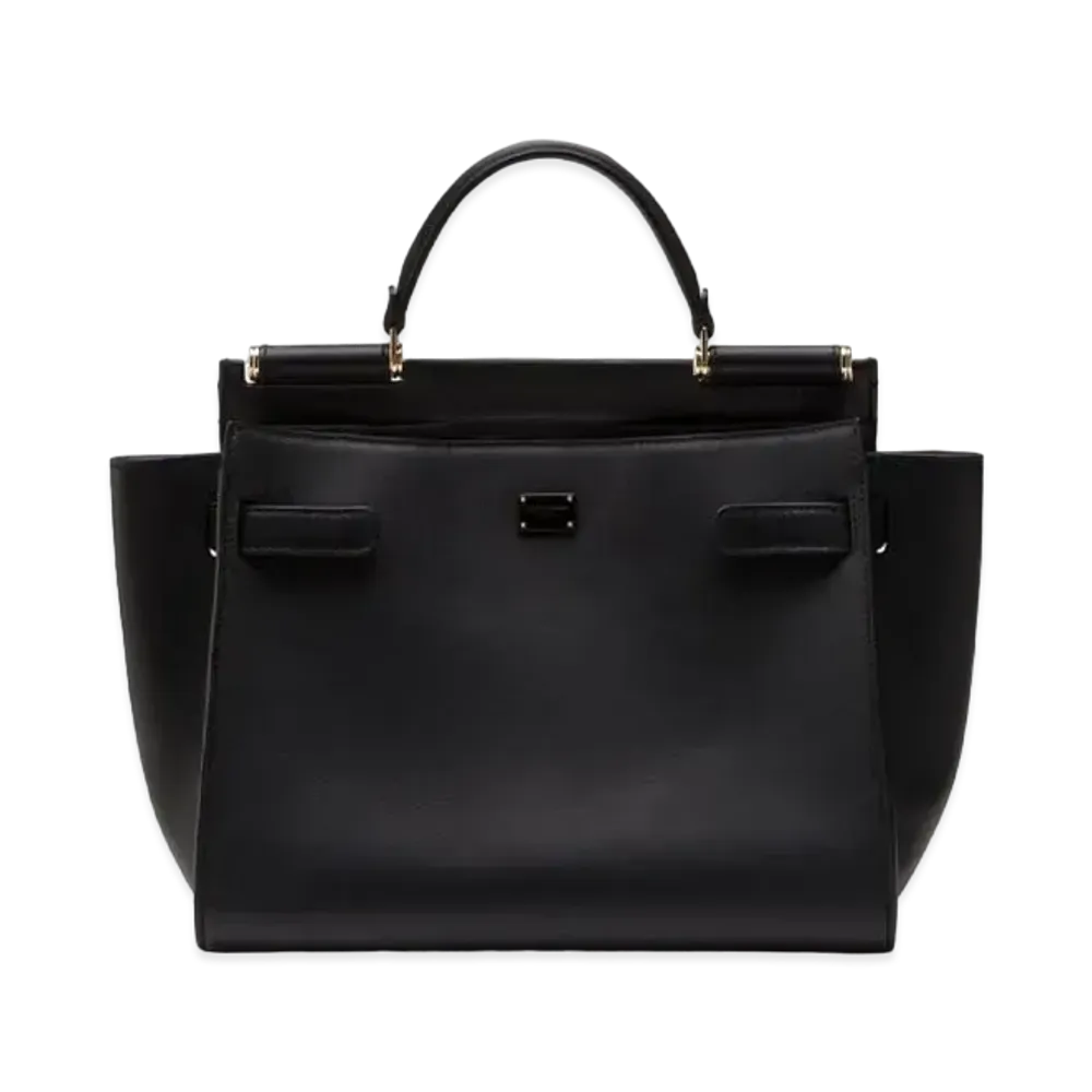 Dolce&Gabbana Sicily Soft Bag Medium Calfskin "Black"