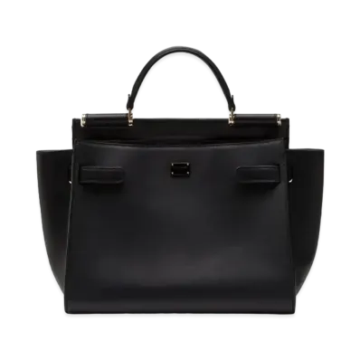 Dolce&Gabbana Sicily Soft Bag Medium Calfskin "Black"