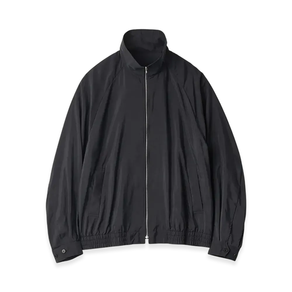 ssstein Silk/Nylon Zip Up Blouson "Black"