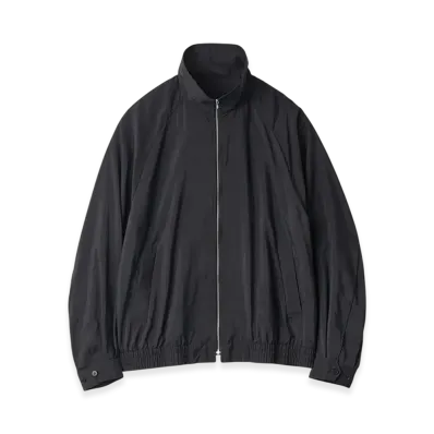 ssstein Silk/Nylon Zip Up Blouson "Black"