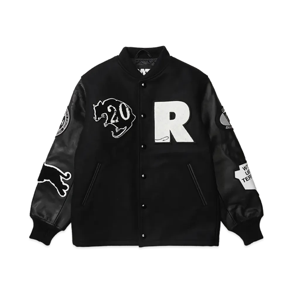 NEIGHBORHOOD x WTAPS x RATS 20th Leather x Melton Combination Jacket "Black"