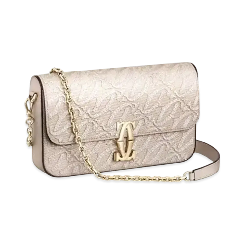 Cartier Mini Chain Bag, C de Cartier "Beige"