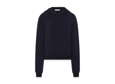 The Row Women's Timia Cotton & Cashmere Tops "Dark Navy"