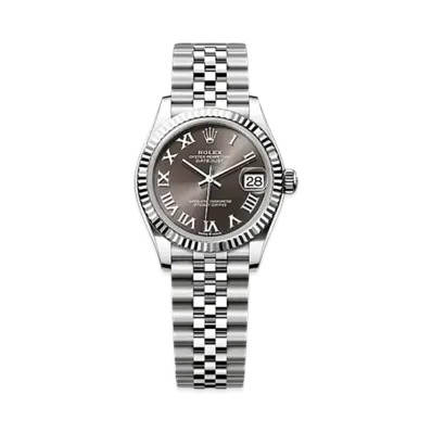 ROLEX Datejust 31mm Oystersteel & White Gold 278274 "Dark Grey"