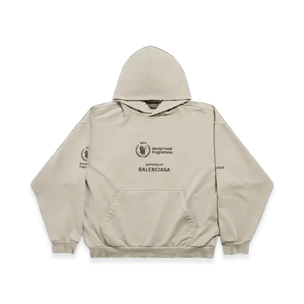 BALENCIAGA WFP Medium Fit Hoodie "Grey Black"
