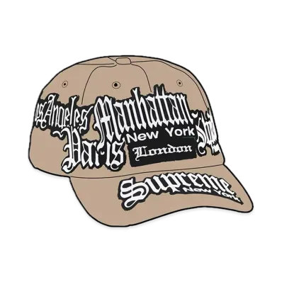Supreme City Patches 6-Panel "Khaki"