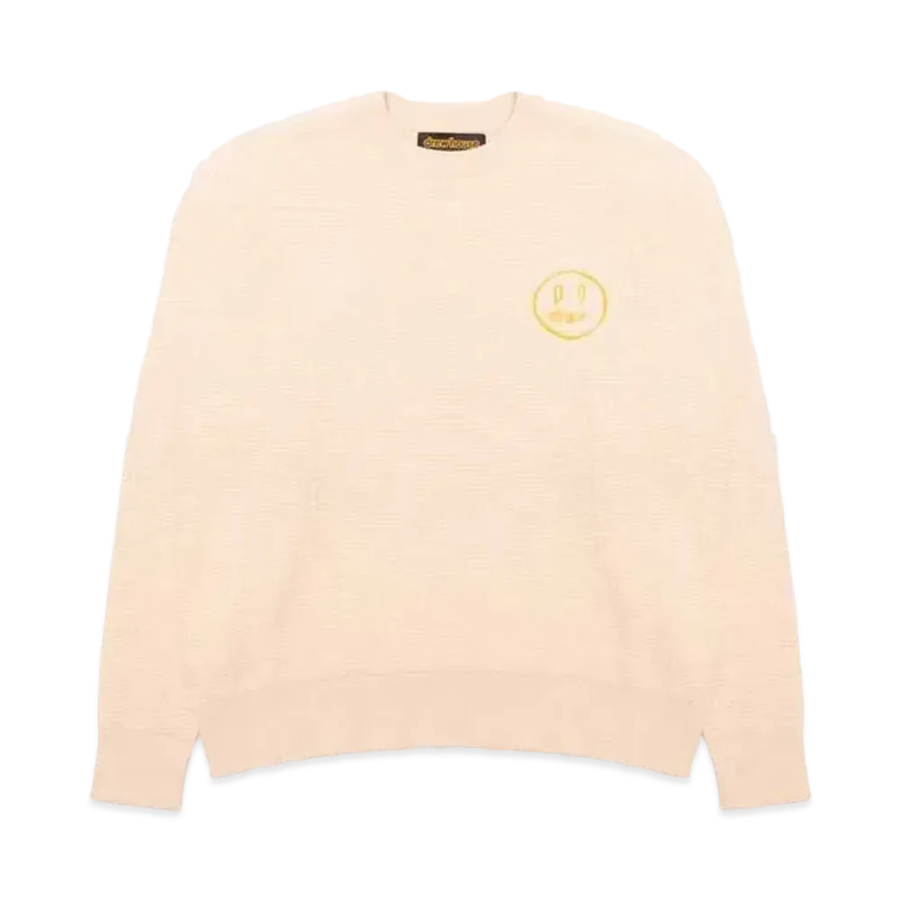 drew house mascot waffle sweater "Cream"