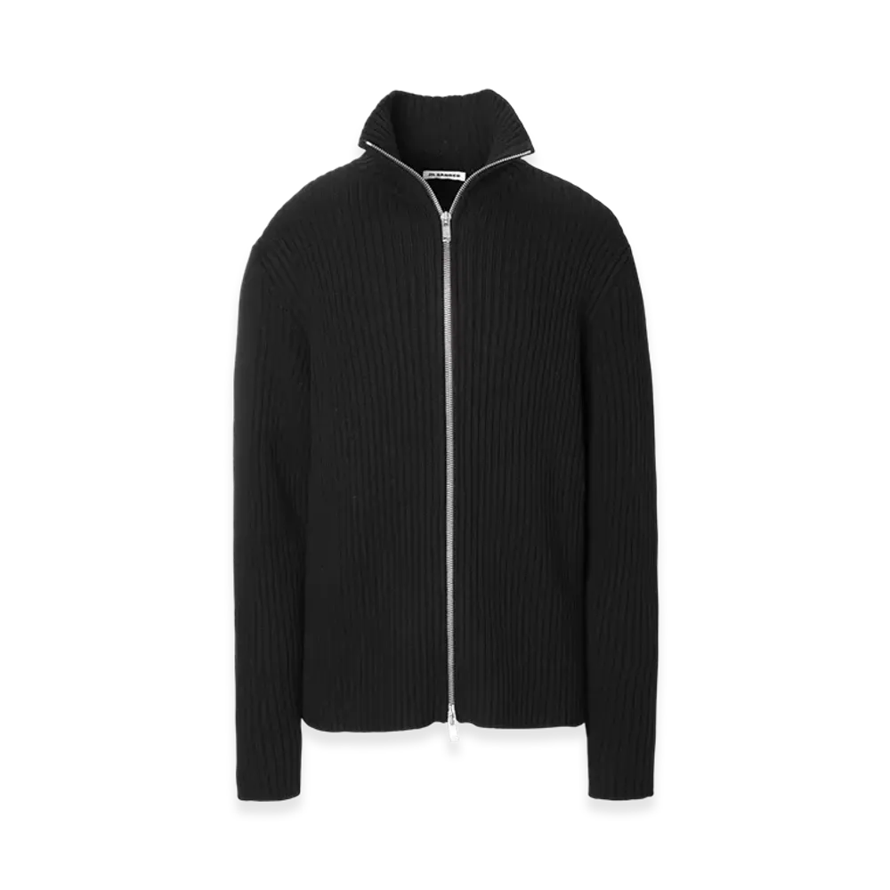 Jil Sander Zip-Up Knit "Black"