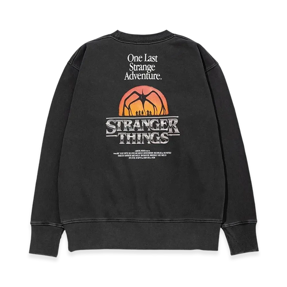 Netflix Stranger Things x V.A. Crewneck Sweat MIND FLAYER "Black"