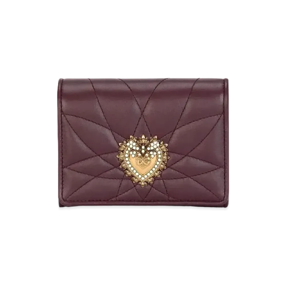 Dolce&Gabbana Devotion Continental Wallet Small "Bordeaux"