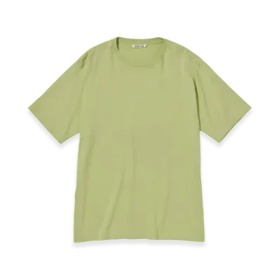 AURALEE Luster Plaiting T-Shirt "Light Green"
