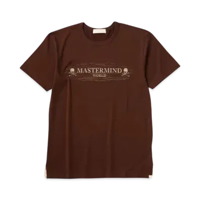 mastermind WORLD Noise Tee "Brown"
