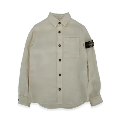 Stone Island Kids Shirts "Beige"