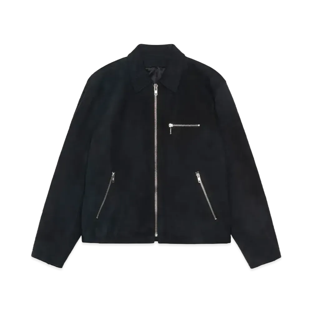 Stussy Bing Jacket Suede "Black"