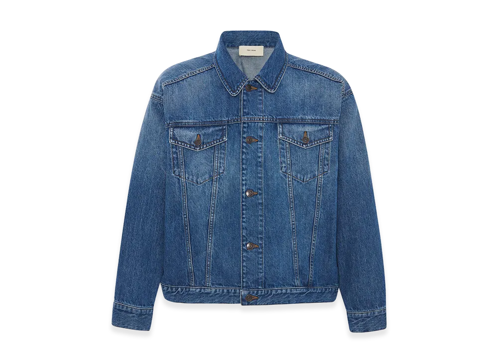 The Row Seb Cotton Jacket "Washed Blue"
