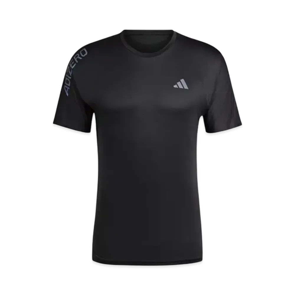 adidas Adizero Running Short Sleeve T-shirt "Black/Grey Six"