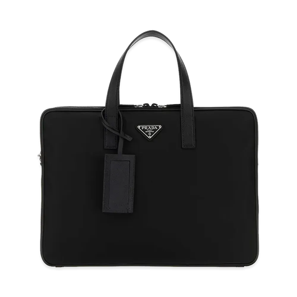 PRADA Nylon Brief Case "Black"