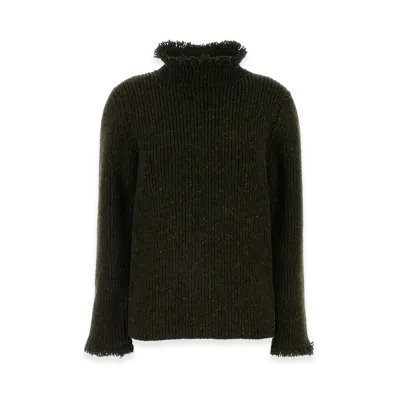 Burberry Women's Melange Bottle Wool Sweater "Green"