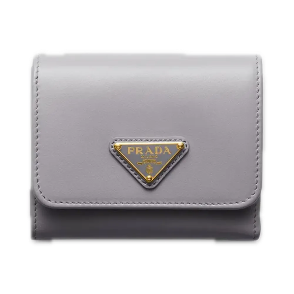 PRADA City Calf Tab Wallet "Pastel Purple"