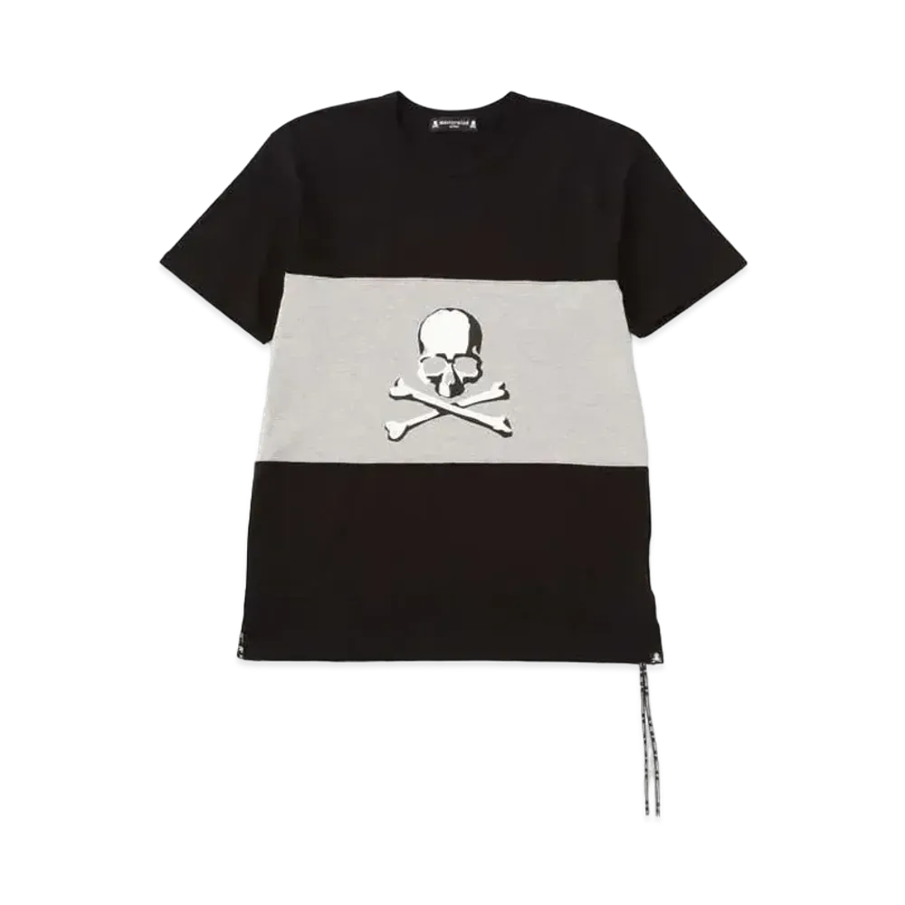 mastermind JAPAN Horizontal Block Tee "Black Top Gray"