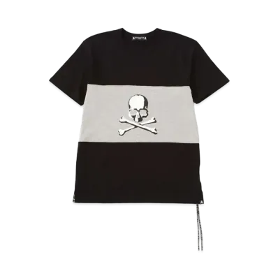 mastermind JAPAN Horizontal Block Tee "Black Top Gray"