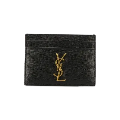 Saint Laurent Women's 'Monogram' Card Holder "Black"