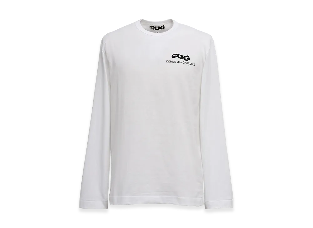 COMME des GARCONS CDG Classic Long Sleeved T-Shirt 6 Small Logo "White"