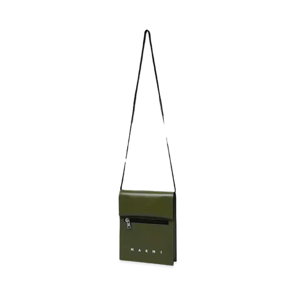 MARNI POUCH ON STRAP "LEAV GREEN"