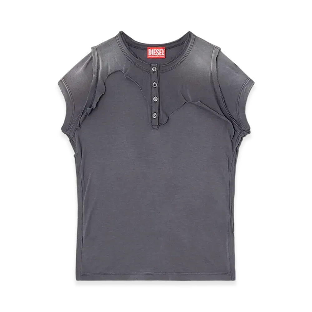 Diesel T-Unrawy Short Sleeve Top "Grey"