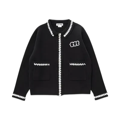 TTT MSW Knit Polo Cardigan "Black"