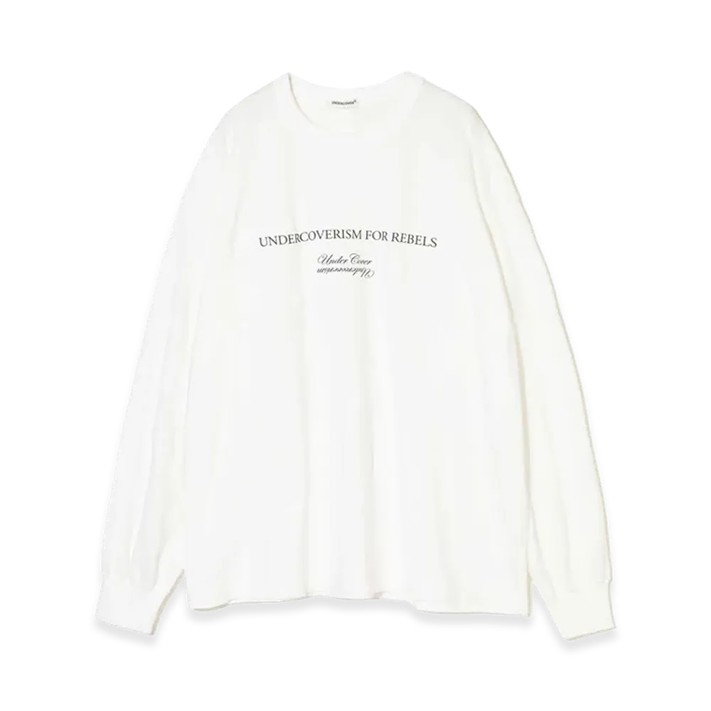 UNDERCOVER Cotton Rayon Long Sleeve T-shirt "Off White"