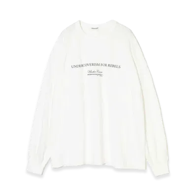 UNDERCOVER Cotton Rayon Long Sleeve T-shirt "Off White"