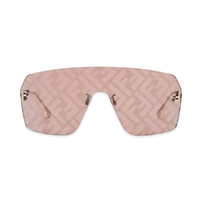 FENDI First Crystal Shield Sunglasses "Brown"