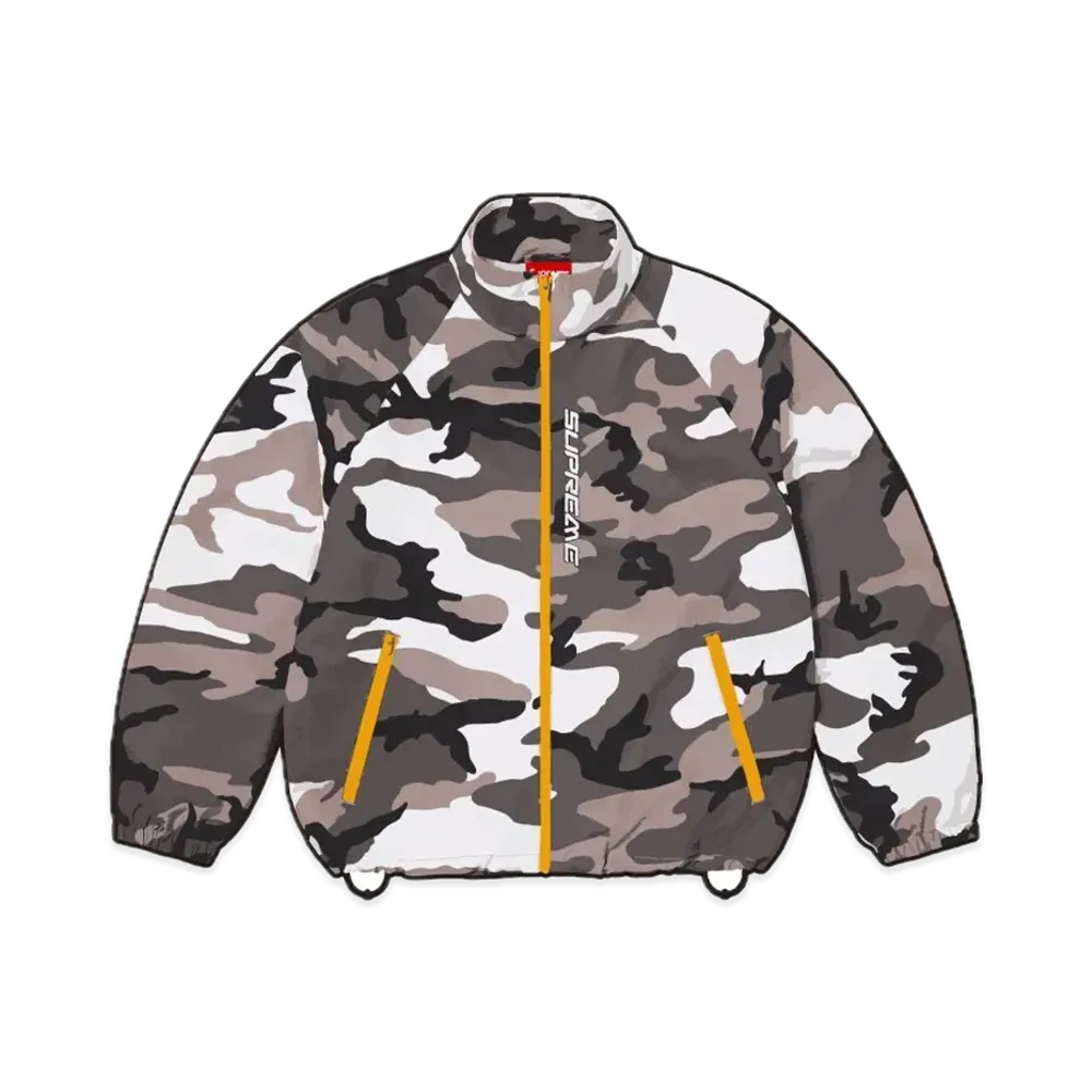 Supreme Contrast Zip Track Jacket "Snow Camo"