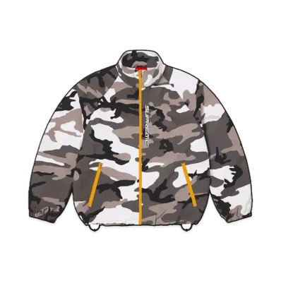 Supreme Contrast Zip Track Jacket "Snow Camo"