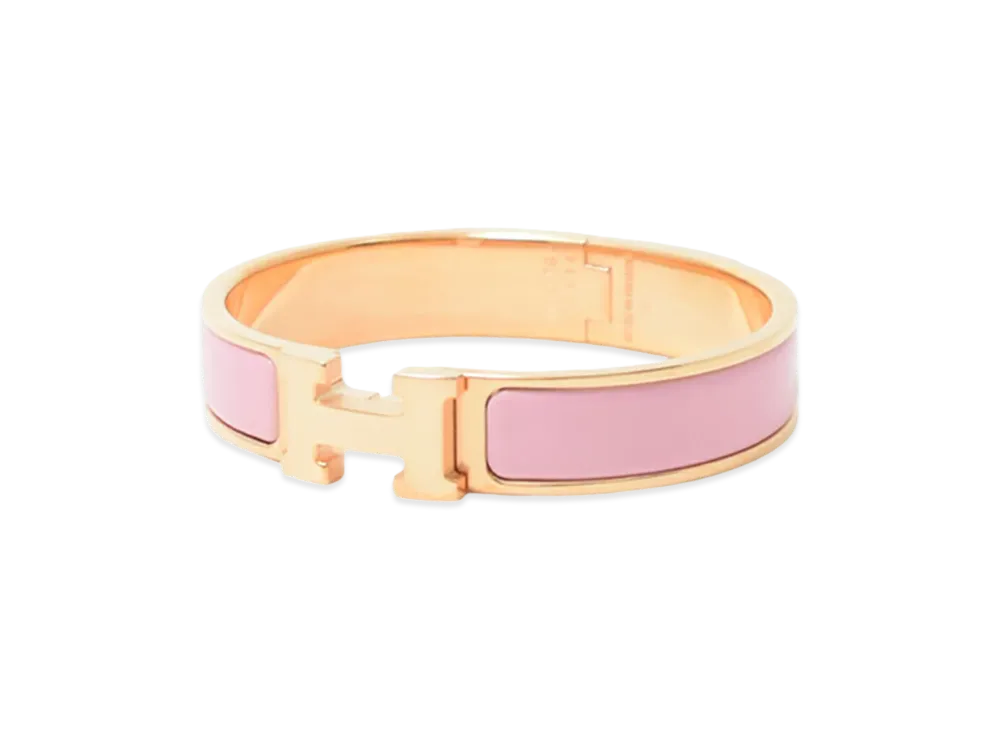 Hermes Women's Clic H Bracelet "Rose Fever"