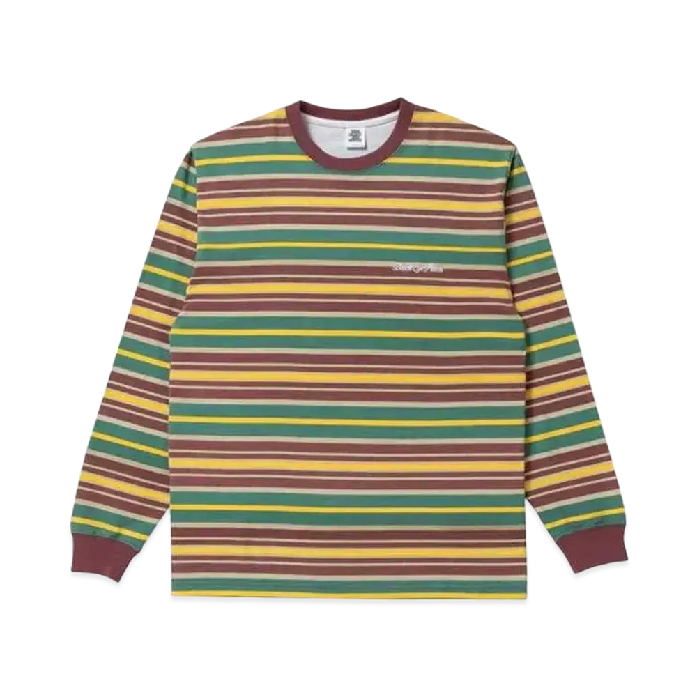BlackEyePatch Royal Script Bordered L/S Tee "Mauve/Green"