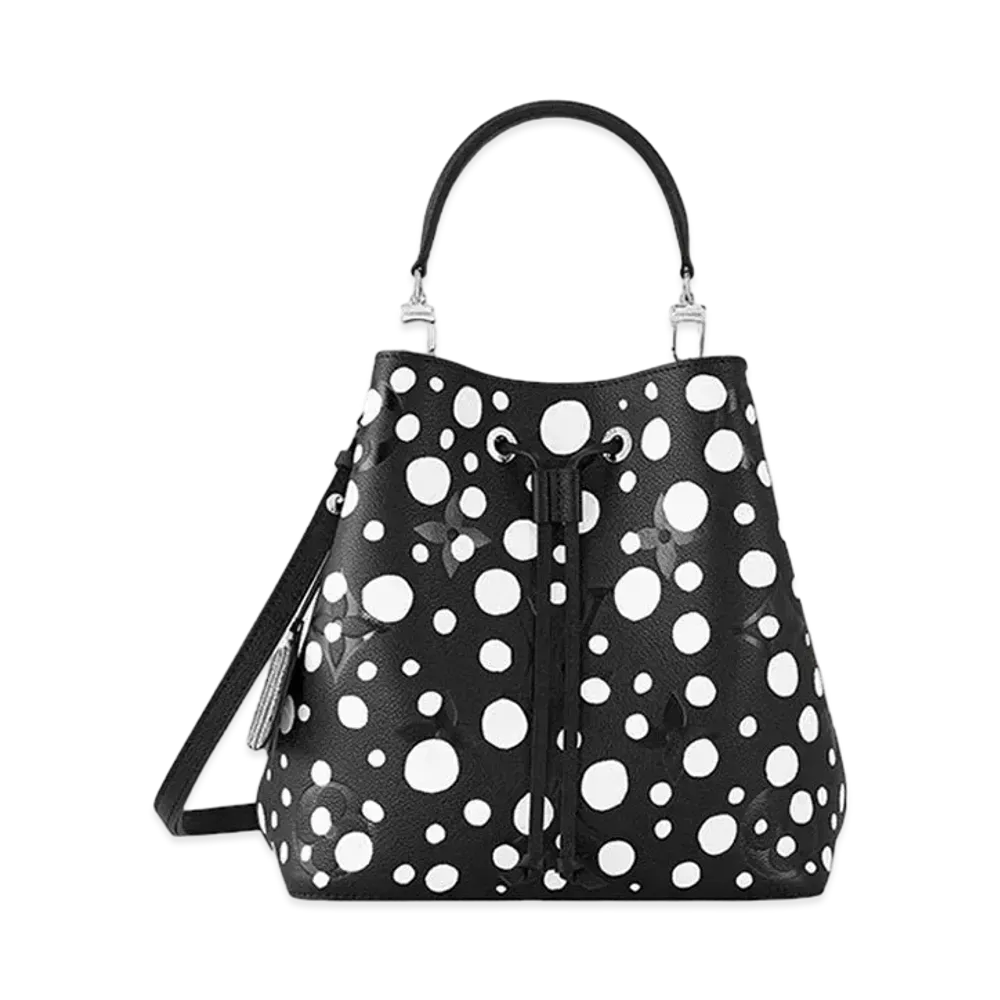 Louis Vuitton x Yayoi Kusama NeoNoe MM Monogram Empreinte Leather Infinity Dots "Noir/Blanc"