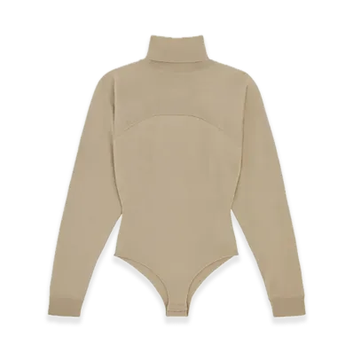 MM6 Maison Margiela High Neck Bodysuit "Pink Beige"