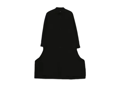 Yohji Yamamoto Y's BROAD CURVE SLIT BLOUSE "Black"