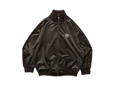 9090 "N" Logo Velor Track Jacket "Charcoal"